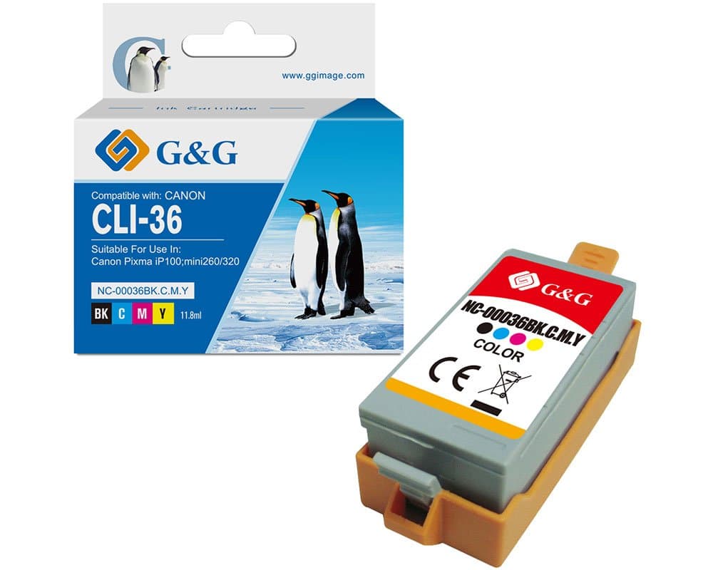 Cartus Premium G&G Canon CLI-36 Color (1511B001, CLI36CMY)