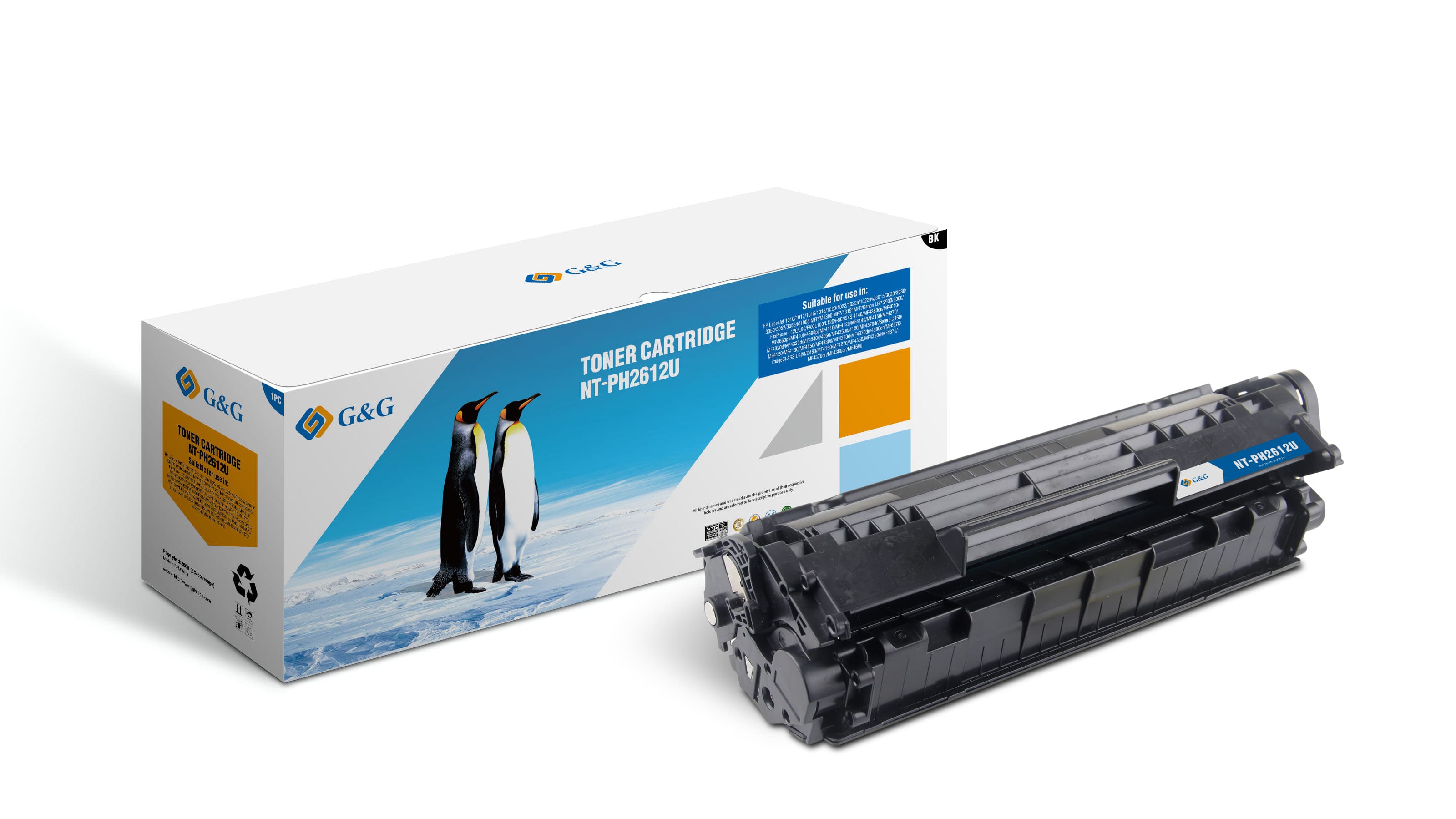 Toner Premium G&G (2K) Canon 703 Black (7616A005, CRG-703, CRG703)