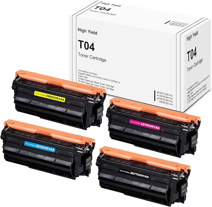 Toner compatibil (27.5K) Canon T04 Cyan (2979C001AA, CRGT04C)