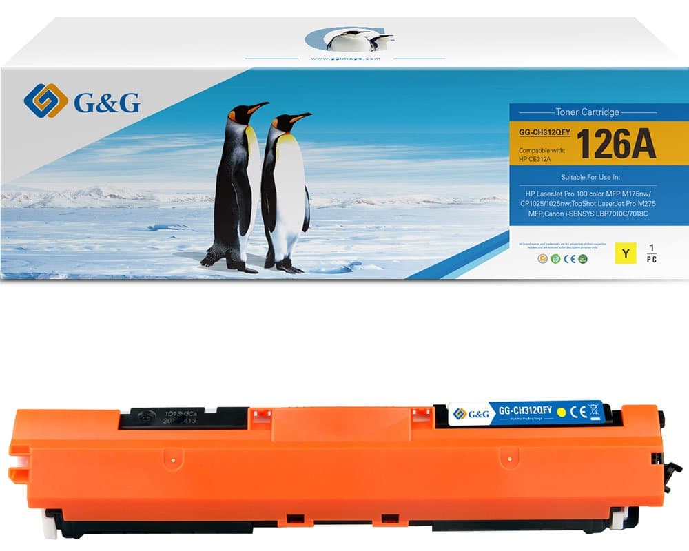 Toner Premium G&G (1K) Canon 729 Yellow (4367B002, CRG-729Y, CRG729 Y)