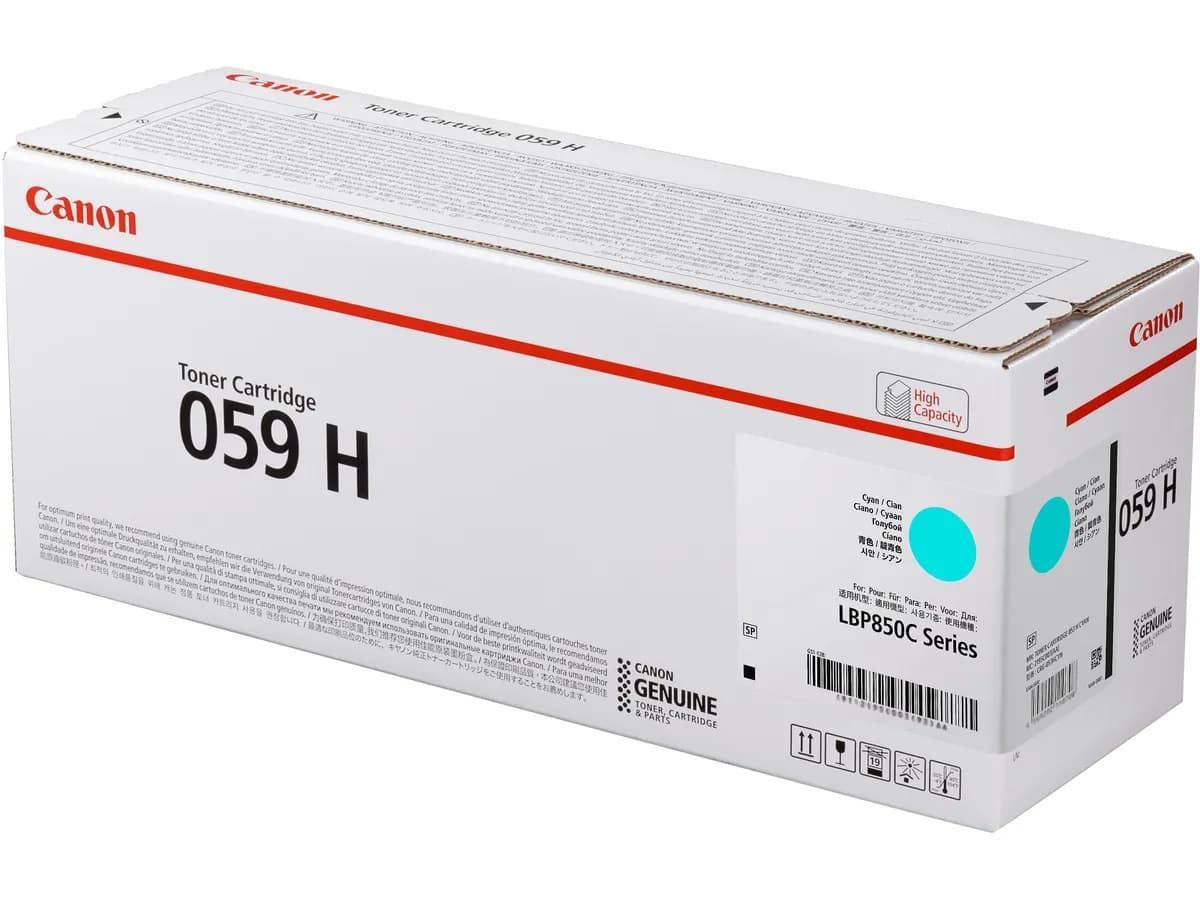 Cartus de toner (13.5K) Canon 059H Cyan (3626C001AA, CRG-059HC, CRG059HC)