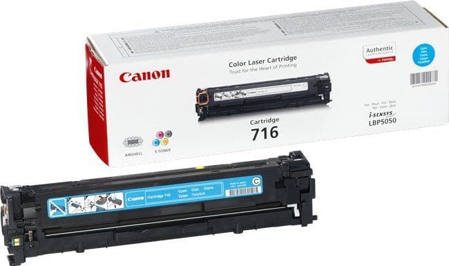 Cartus de toner (1.5K) Canon 716 Cyan (1979B002, CRG-716C, CRG716 C)