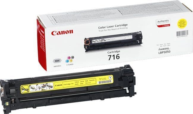 Cartus de toner (1.5K) Canon 716 Yellow (1977B002, CRG-716Y, CRG716 Y)