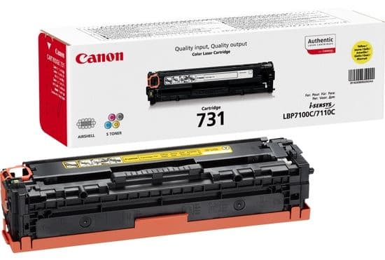Cartus de toner (1.5K) Canon 731 Yellow (6269B002, CRG-731Y, CRG731 Y)