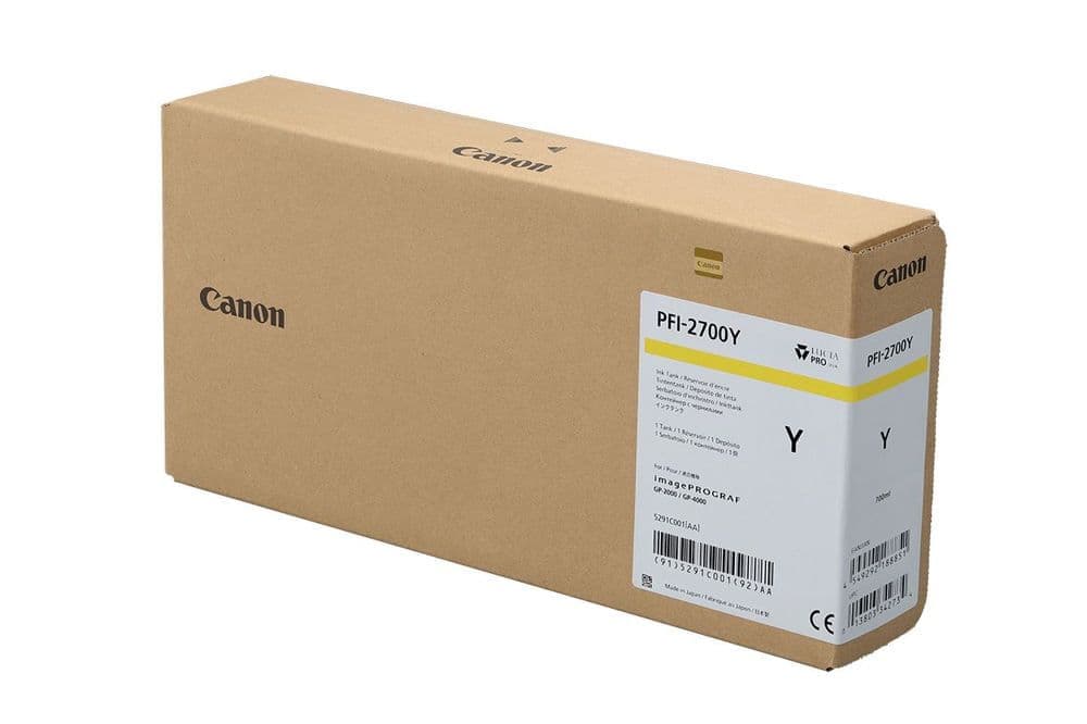 Cartus de Cerneala Canon PFI-2700Y Yellow (5291C001AA, PFI2700Y)