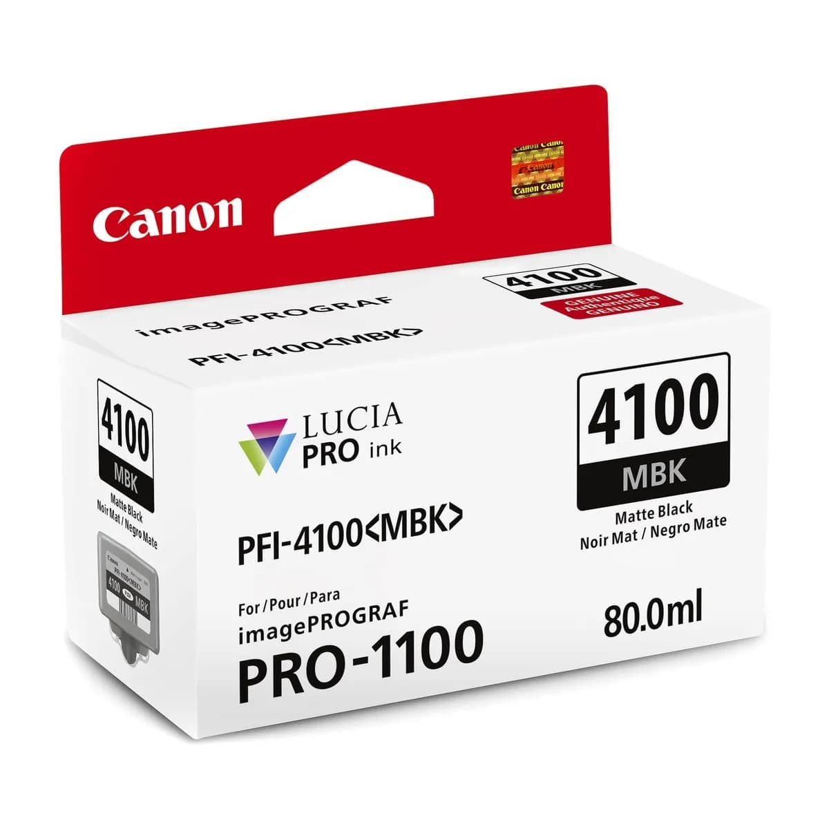 Cartus de Cerneala Canon PFI-4100MBK Matte Black (6776C001AA, PFI4100MBK)