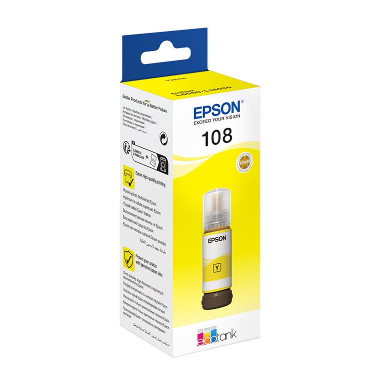 Flacon cerneala Epson 108 Yellow (C13T09C44A)