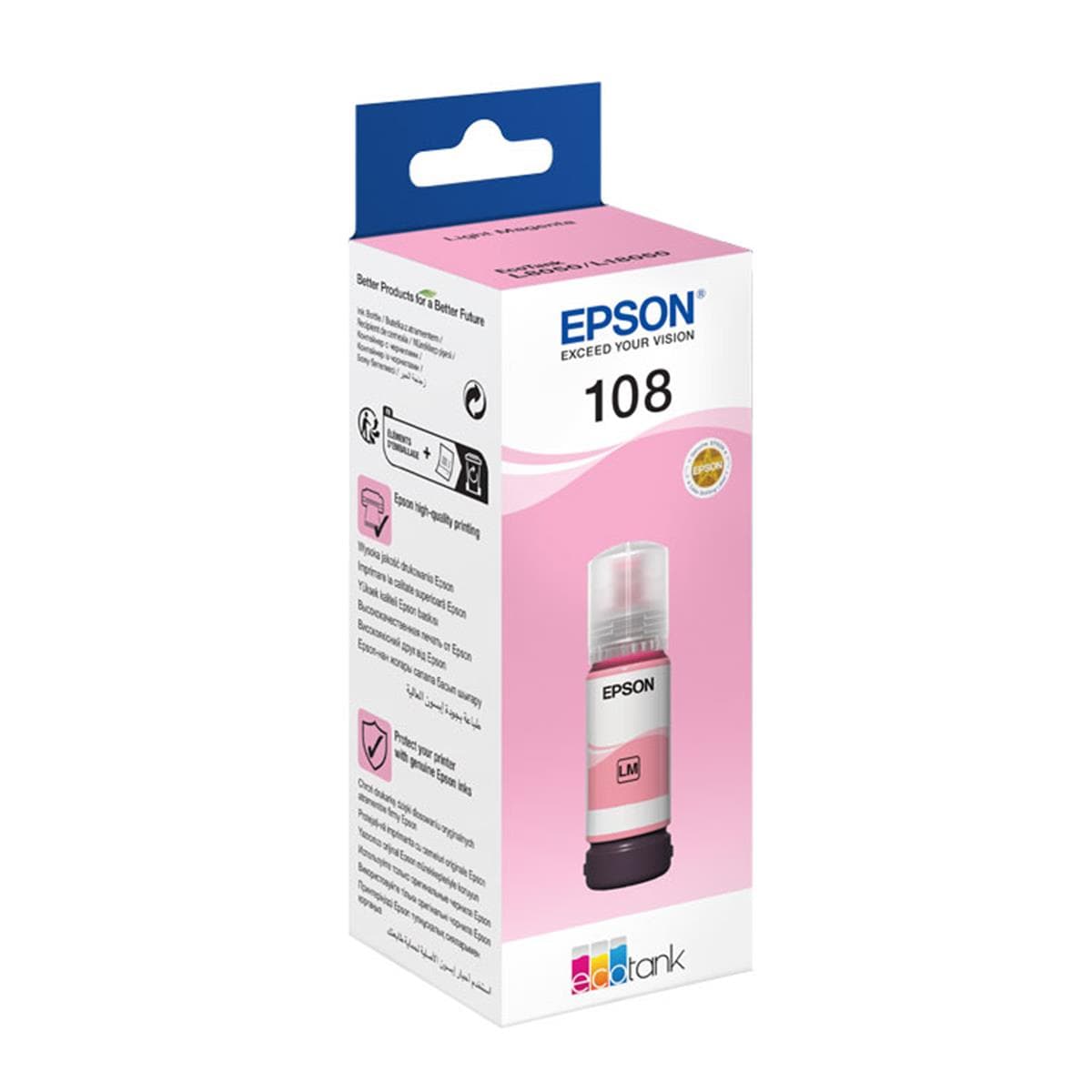 Flacon cerneala Epson 108 Light Magenta (C13T09C64A)