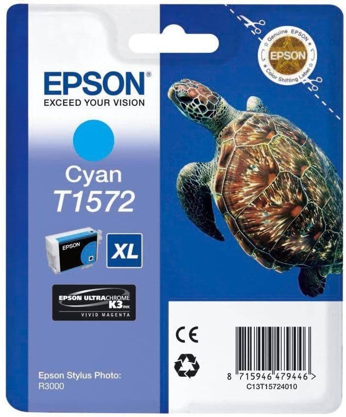 Cartus de cerneala original Epson T1572 Cyan (C13T157240)