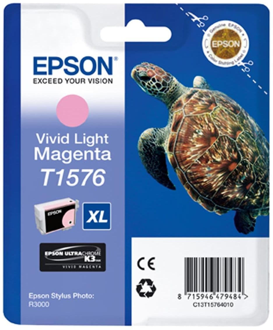 Cartus de cerneala original Epson T1576 Vivid Light Magenta (C13T157640)