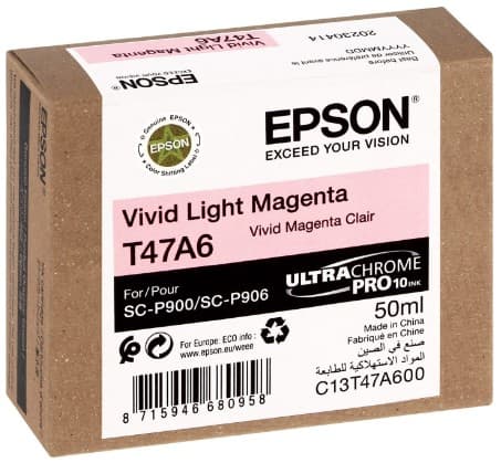 Cartus de cerneala original Epson T47A6 Vivid Light Magenta (C13T47A600)