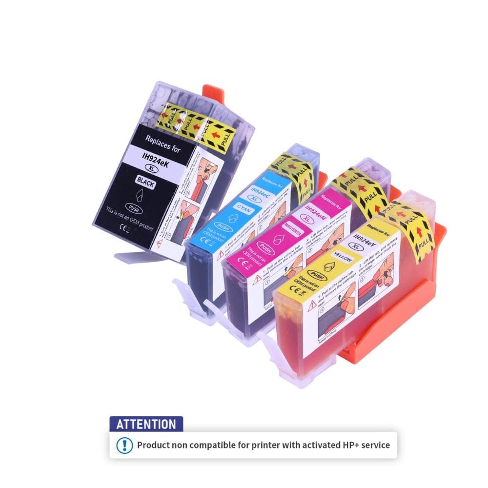Pachet de cartuse compatibile HP 924e EvoMore Black (4K0V0NE)