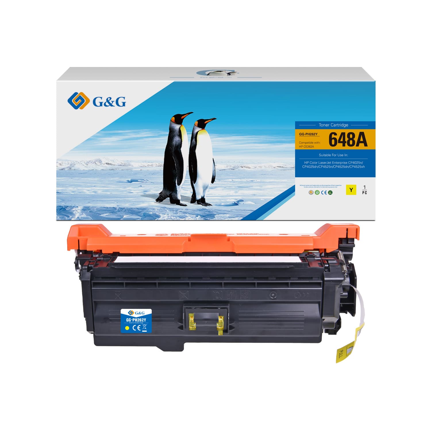 Toner Premium G&G (11K) HP 648A Yellow (CE262A)