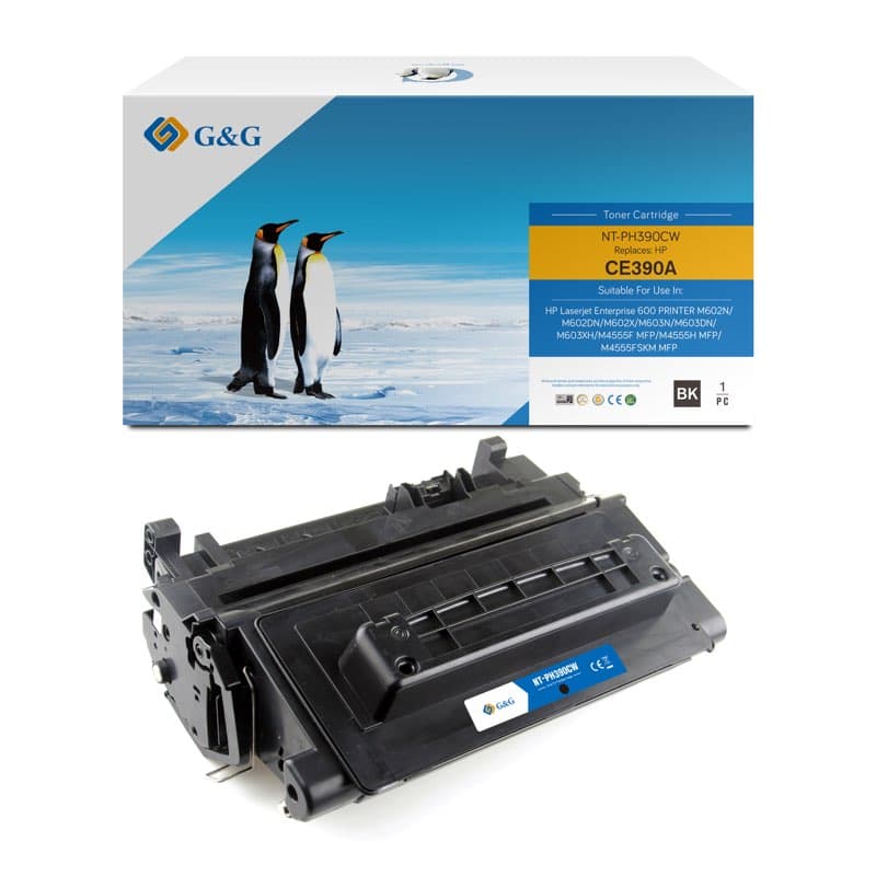 Toner Premium G&G (10K) HP 90A Black (CE390A)