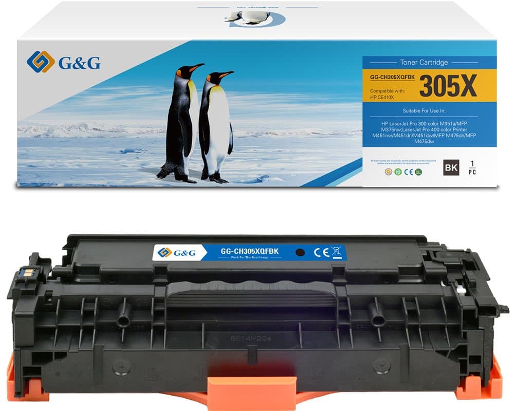 Toner Premium G&G (4K) HP 305X Black (CE410X)