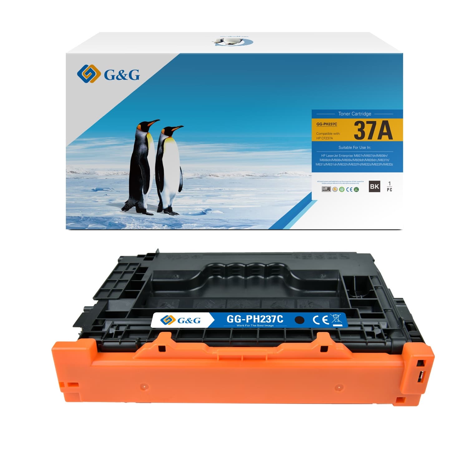 Toner Premium G&G (11K) HP 37A Black (CF237A, HP237A)