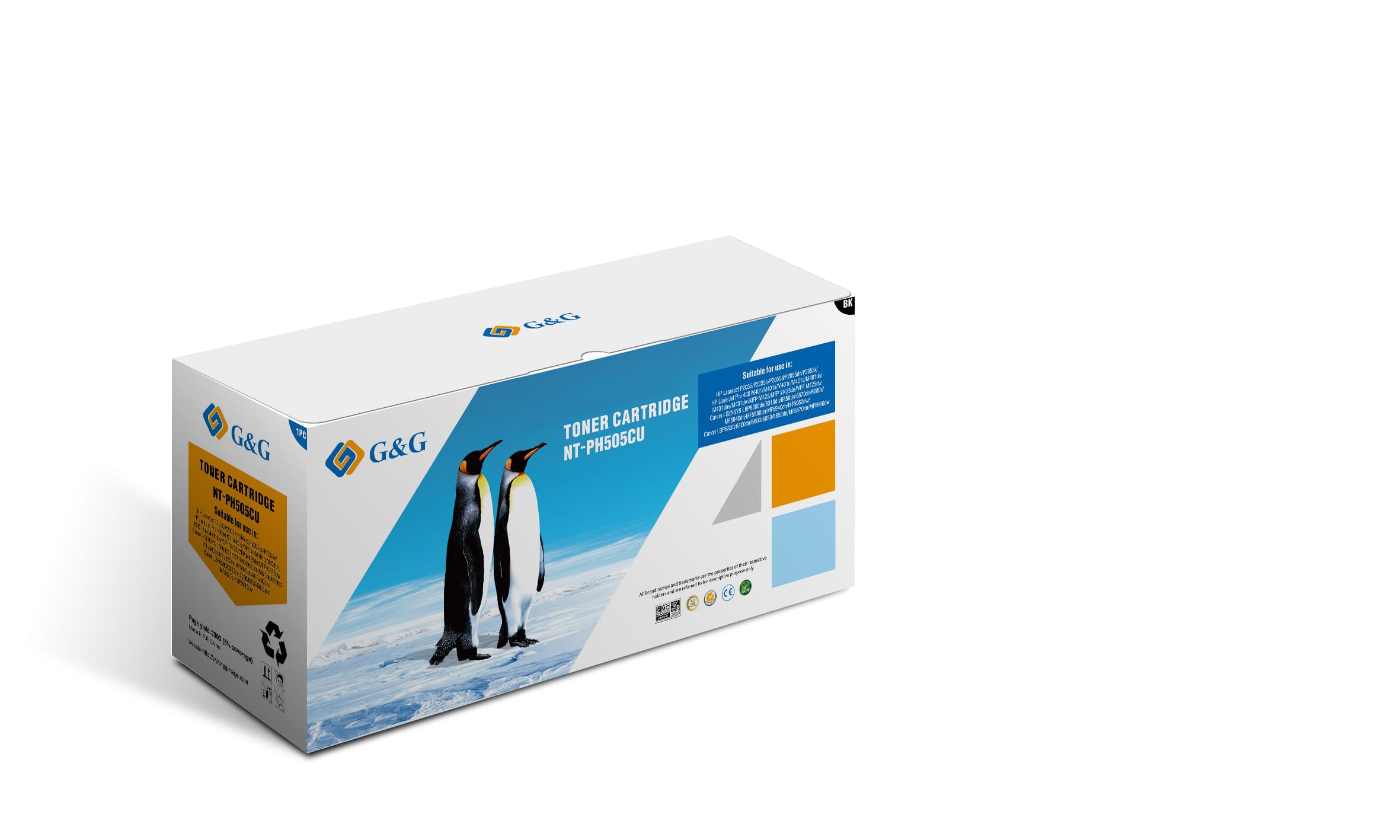 Toner Premium G&G (2.7K) HP 80A Black (CF280A)