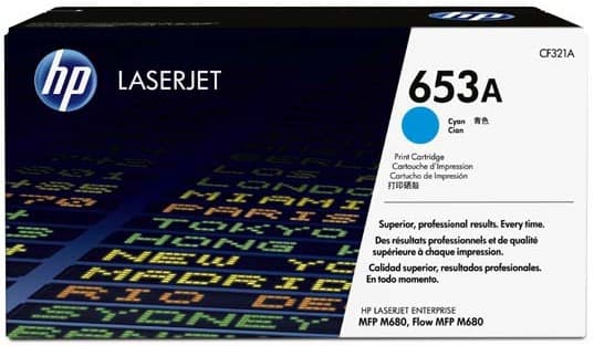 Cartus de toner (16.5K) HP 653A Cyan (CF321A)