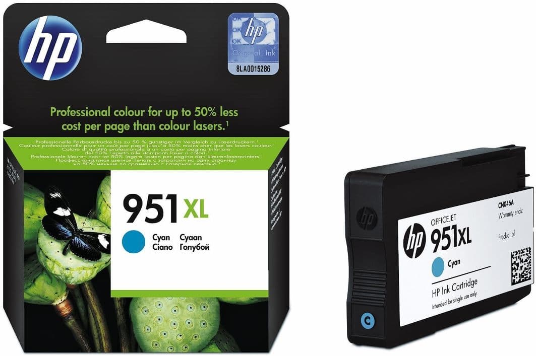 Cartus de cerneala original HP 951XL Cyan (CN046AE)