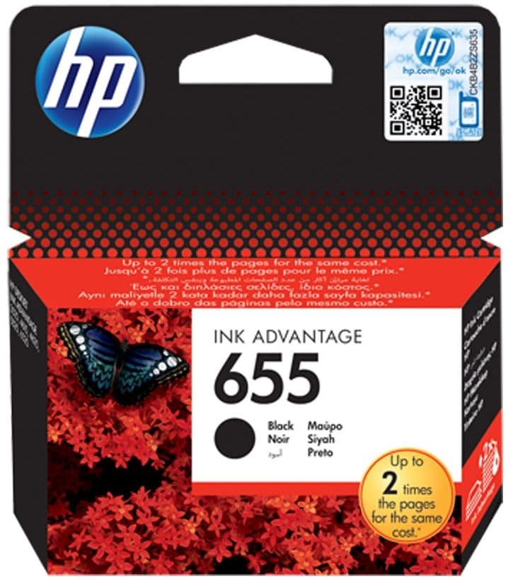 Cartus de cerneala original HP 655 Black (CZ109AE)