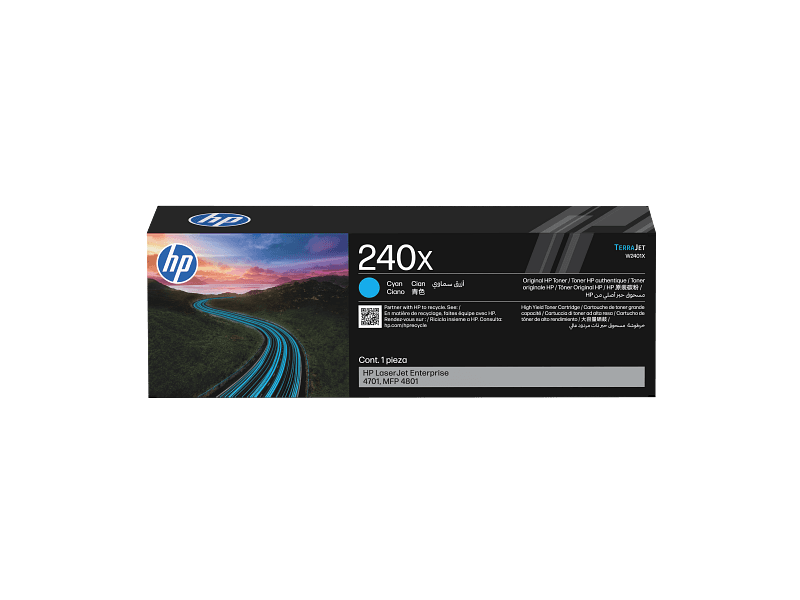 Cartus de toner (6.9K) HP 240X Cyan (W2401X)