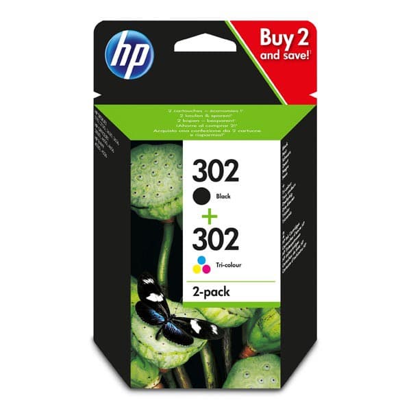 Set cartuse de cerneala HP 302 Black & Color (X4D37AE)