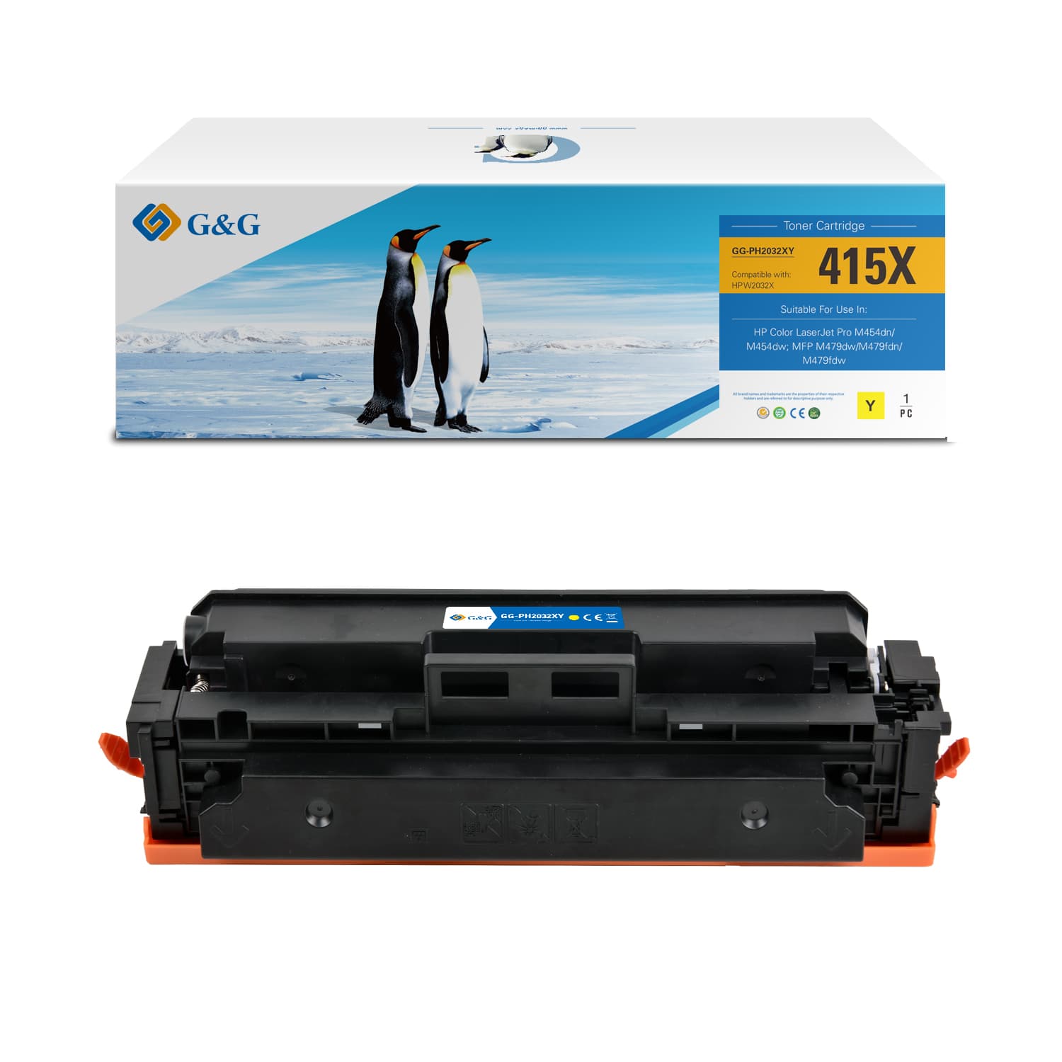 Toner Premium G&G (5.9K) Canon T09 Yellow (3017C006, CRG-T09Y, CRGT09Y)