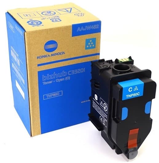 Cartus de toner (9K) Konica Minolta TNP80C Cyan (AAJW452, TNP-80C)