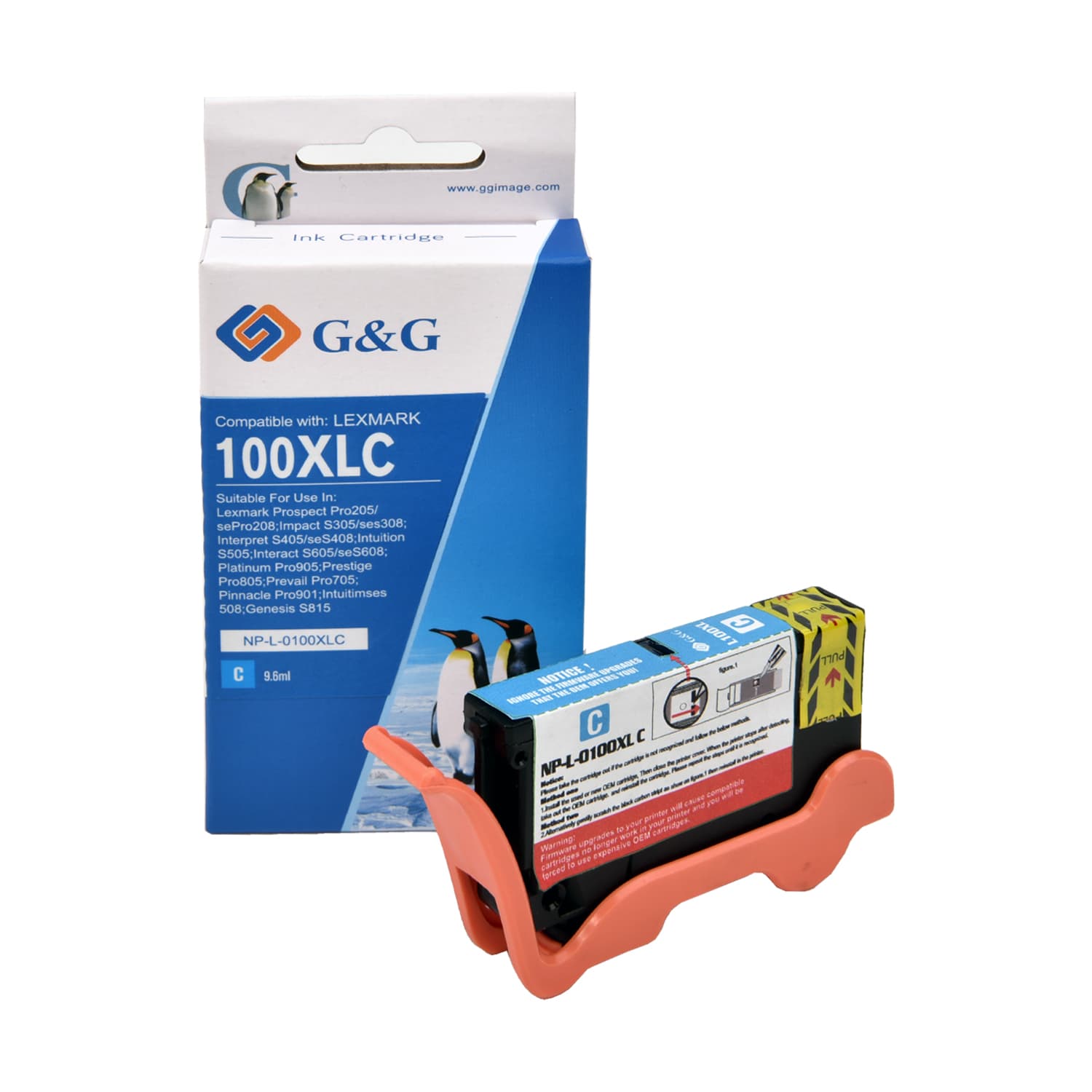 Cartus Premium G&G Lexmark 100XL Cyan (14N1069E)