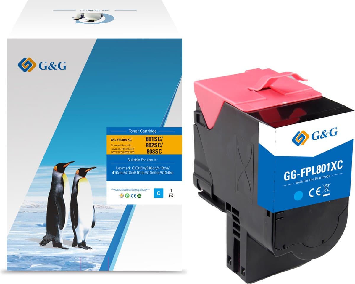 Toner Premium G&G magenta Lexmark 80C2SM0 (2K)