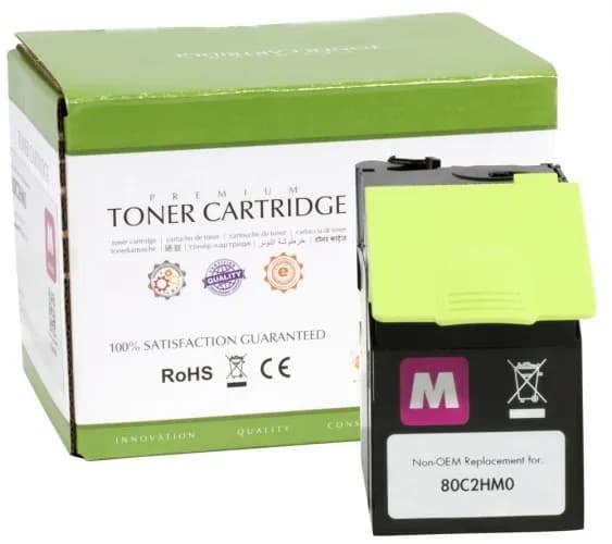Toner Premium Static Control (SCC) magenta Lexmark 80C2HM0 (3K)