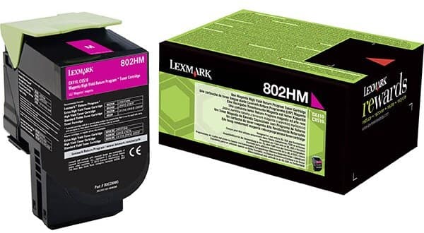 Cartus de toner (3K) Lexmark 802HM (80C2HM0) Magenta Return Program