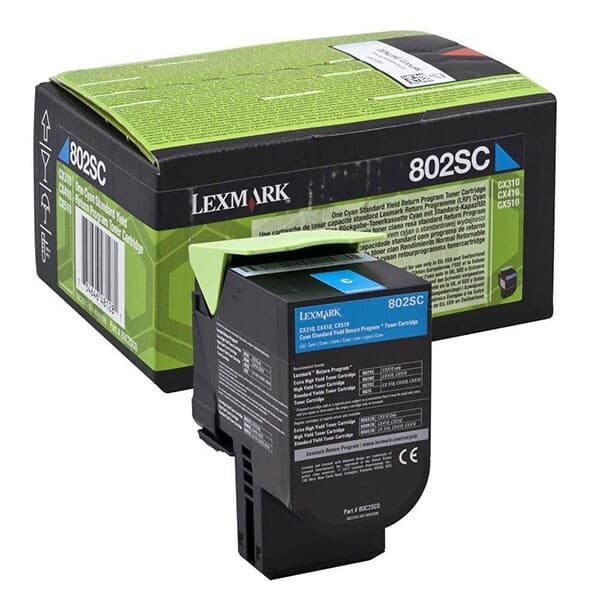 Cartus de toner (2K) Lexmark 802SC (80C2SC0) Cyan Return Program