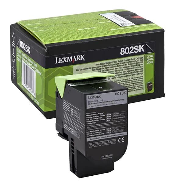 Cartus de toner (2.5K) Lexmark 802SK (80C2SK0) Black Return Program