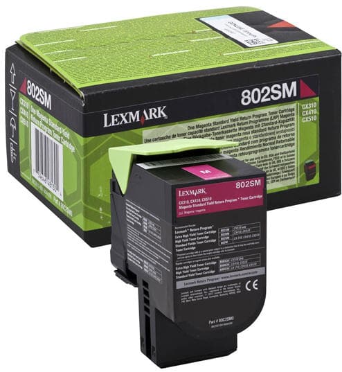 Cartus de toner (2K) Lexmark 802SM (80C2SM0) Magenta Return Program