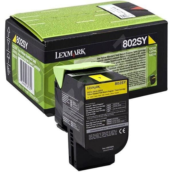 Cartus de toner (2K) Lexmark 802SY (80C2SY0) Yellow Return Program