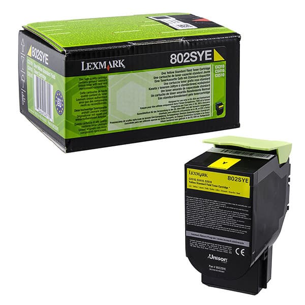 Cartus de toner (2K) Lexmark 802SYE (80C2SYE) Yellow Corporate