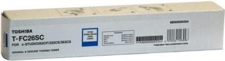 Cartus de toner (5K) Toshiba T-FC26SC Cyan (TFC26SC, 6B000000557, 6B000001095, 6B000000354)